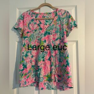 Euc size large lilly pulitzer etta top